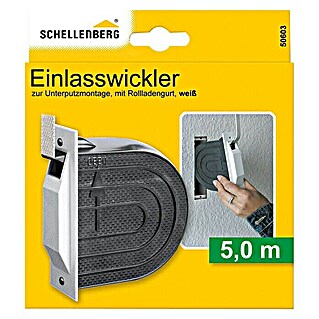Schellenberg Einlasswickler Mini (Lochabstand: 118 mm, Gurtbreite: 14 mm)