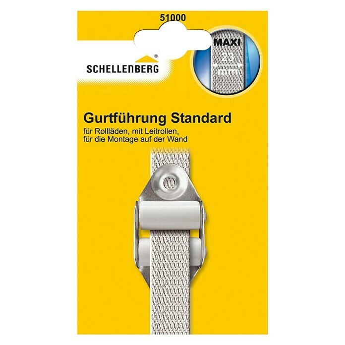 Schellenberg Doppelleiterrolle Standard Maxi (Gurtbreite: 23 mm, Geeignet für: Rollladen-Maxi-Systeme, Weiß)