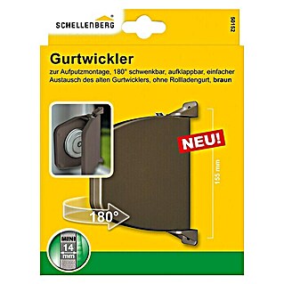 Schellenberg Aufschraubwickler Mini (Aufputz, Gurtbreite: 14 mm, Lochabstand: 155 mm)