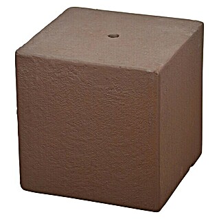 Heissner Gartenbrunnen-Sockel Cube (31 x 31 x 31 cm, Rostrot)