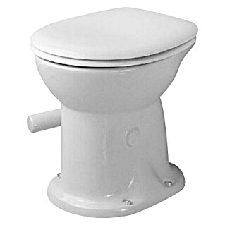 Duravit Duraplus Stand-WC (Mit Spülrand, Mit schmutzabweisender Glasur, Spülform: Tief, WC Abgang: Senkrecht, Weiß)
