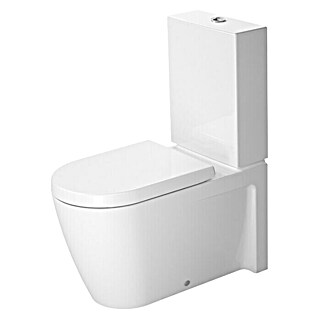 Duravit Starck 2 Stand-WC-Kombination Typ 2 (Mit Spülrand, Ohne Spezialglasur, Spülform: Tief, WC Abgang: Waagerecht, Weiß)