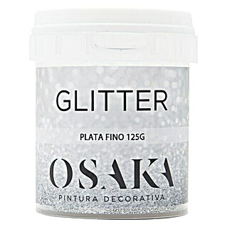 Osaka Glitter Plata Fino (Plateado, 125 ml)