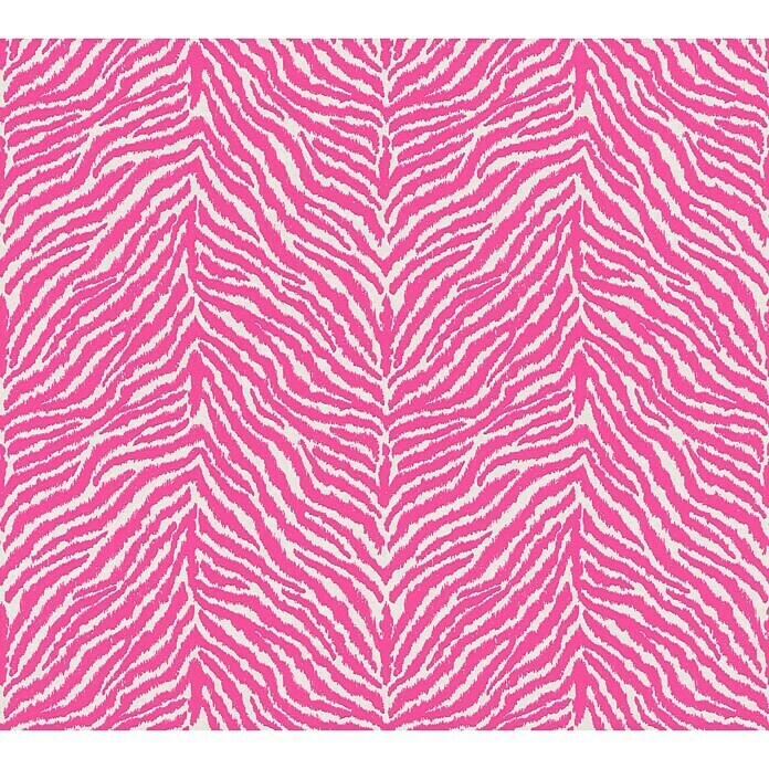 AS Creation Trendwall Vliestapete Tiger (Pink, Tieroptik, 10,05 x 0,53 m)
