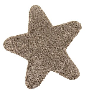 Alfombra Estrella (Beige, 80 x 80 cm, 100% poliéster microfibra)