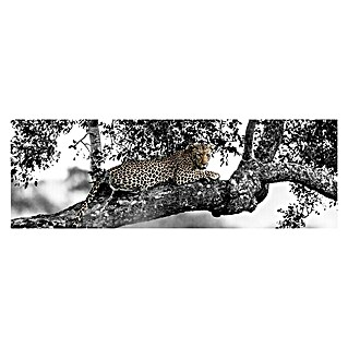 Póster Leopardo en rama (Leopard on branch, An x Al: 135 x 45 cm)