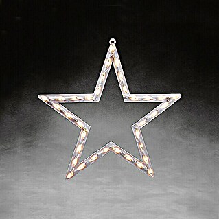 Konstsmide Led-kerstverlichting Ster (Binnen, 35 lampen, b x h: 50 x 47 cm, Warm wit)