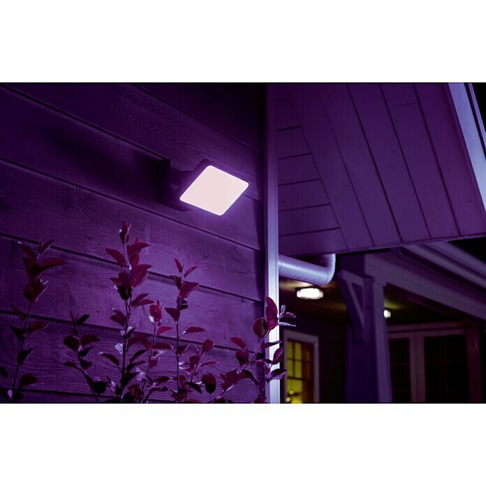 Philips Hue LED-Strahler White & Color Ambiance (15 W, Schwarz, L x B x H: 22 x 16 x 15,3 cm)