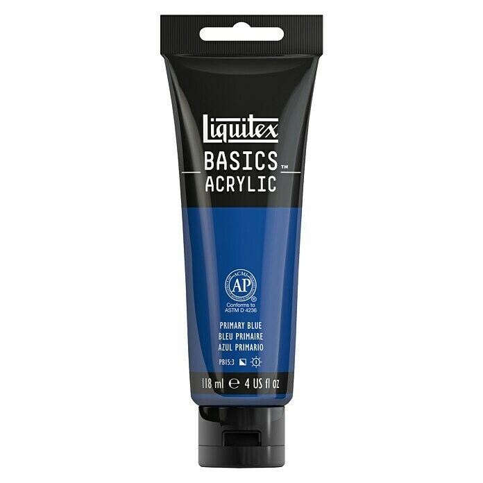 Liquitex Basics Acrylfarbe (Primärblau, 118 ml, Tube)