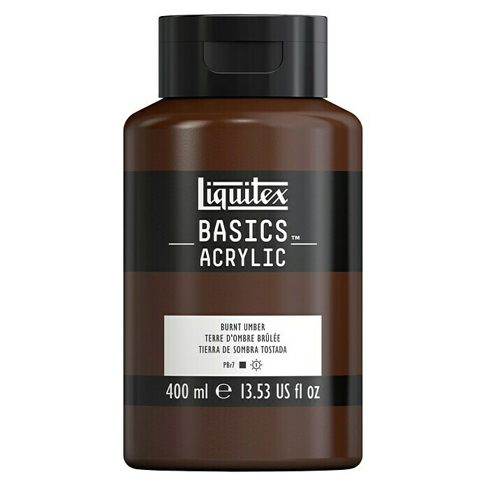 Liquitex Basics Acrylfarbe (Umbra gebrannt, 400 ml, Flasche)