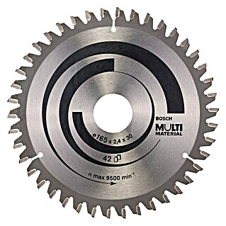 Bosch Kreissägeblatt Multimaterial (Durchmesser: 165 mm, Bohrung: 30 mm, Anzahl Zähne: 54 Zähne)