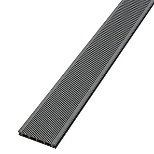 WPC-Terrassendiele Dark Grey (200 x 13,5 x 2,1 cm, Dunkelgrau)