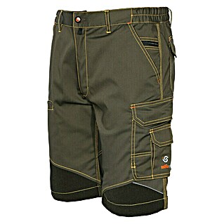 Industrial Starter Stretch Pantalones cortos de trabajo para hombre Extreme (XS, Verde oscuro)