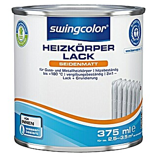 swingcolor Heizkörperlack Acryl (Weiß, 350 ml, Seidenmatt)