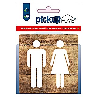 Pickup Sticker Route Acryl (l x b: 9 x 9 cm, Toiletten)