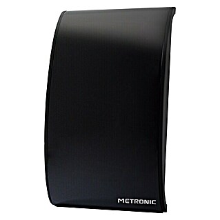 Metronic Antena para interior plana HD (Negro, L x An x Al: 3,5 x 11,8 x 20 cm, 1080i)