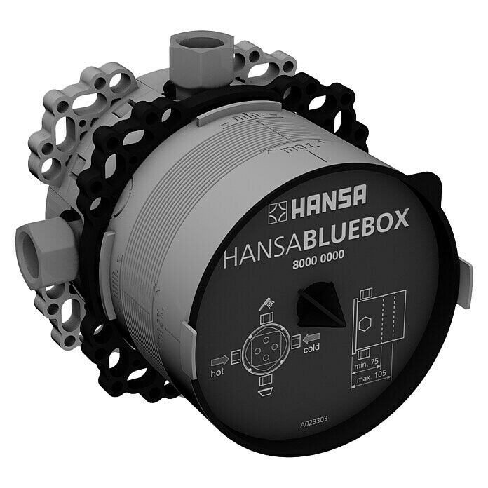 Hansa Unterputzsystem Bluebox 8000 (½″, Einbautiefe: 75 mm - 105 mm)