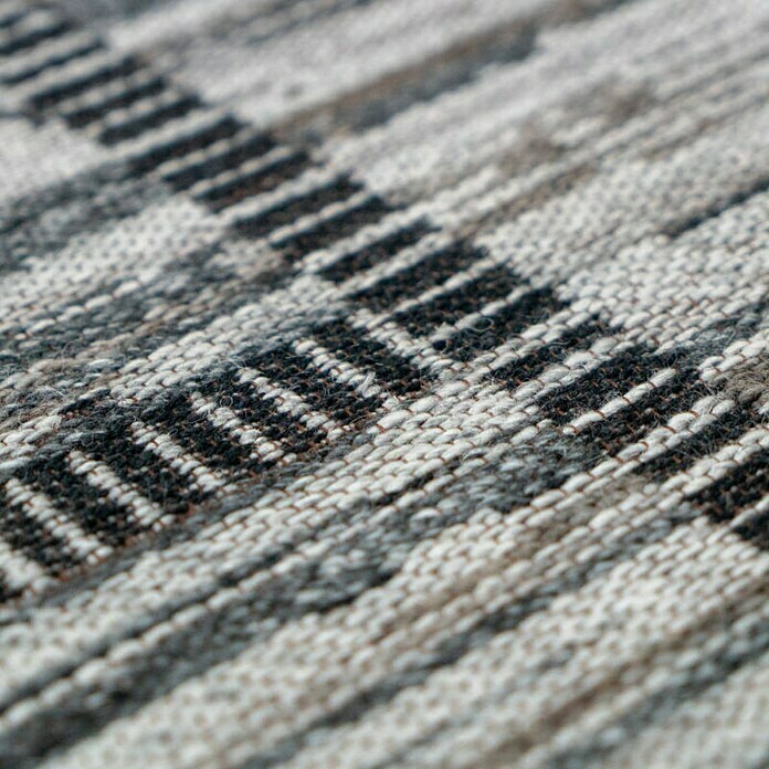 Kayoom Flachgewebeteppich Phönix (Natur/Grau, 290 x 200 cm, 75 % Wolle, 20 % Baumwolle, 5 % Polyester)