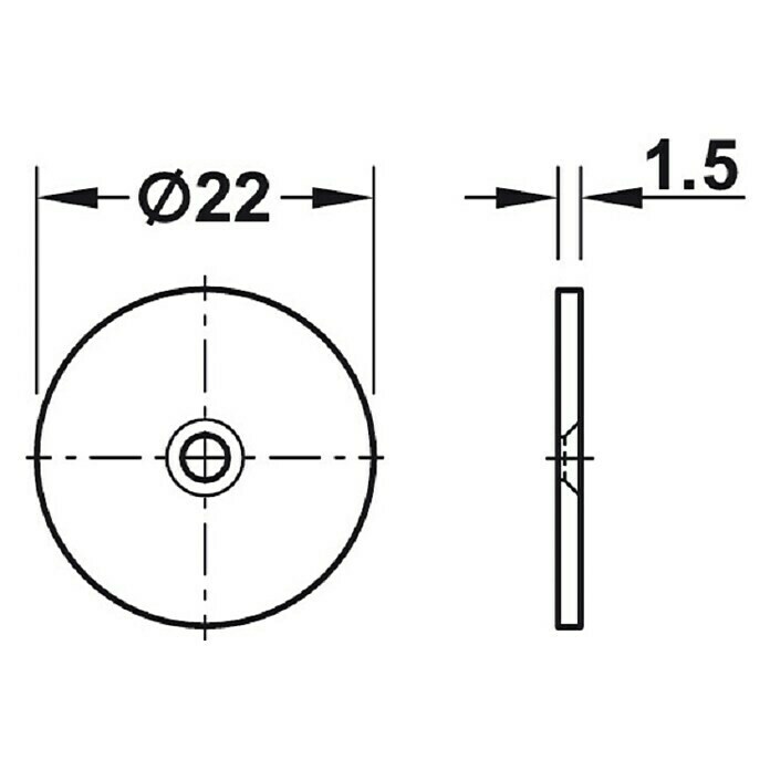 Häfele Magnetverschluss (Haftkraft: 3 kg, M5)