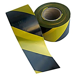Cinta de señalización (200 m x 8 cm, Amarillo/Negro)