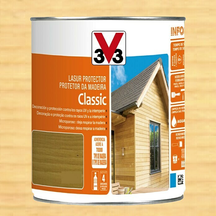 V33 Protección para madera Lasur Classic 