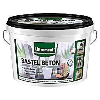 Ultrament Beton-Gießmasse Bastel Beton (Hellgrau, 3,5 kg)