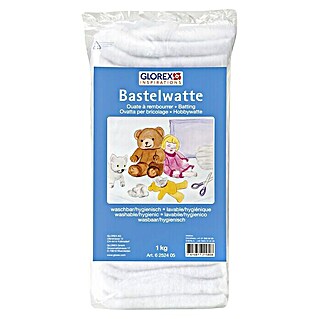 Glorex Bastelwatte (Weiß, 1 kg)