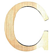Artemio Letra de madera (Motivo: C, L x An x Al: 19 x 1 x 19 cm, Madera)