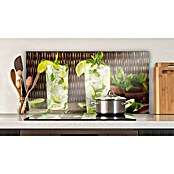 CUCINE Küchenrückwand (Caipirinha, 80 x 40 cm, Stärke: 6 mm, Einscheibensicherheitsglas (ESG))