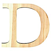 Artemio Letra de madera (Motivo: D, L x An x Al: 19 x 1 x 19 cm, Madera)