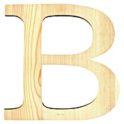 Artemio Letra de madera (Motivo: B, L x An x Al: 19 x 1 x 19 cm, Madera)