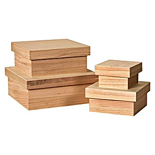 Artemio Set de cajas madera (4 ud.)