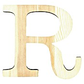 Artemio Letra de madera (Motivo: R, L x An x Al: 19 x 1 x 19 cm, Madera)