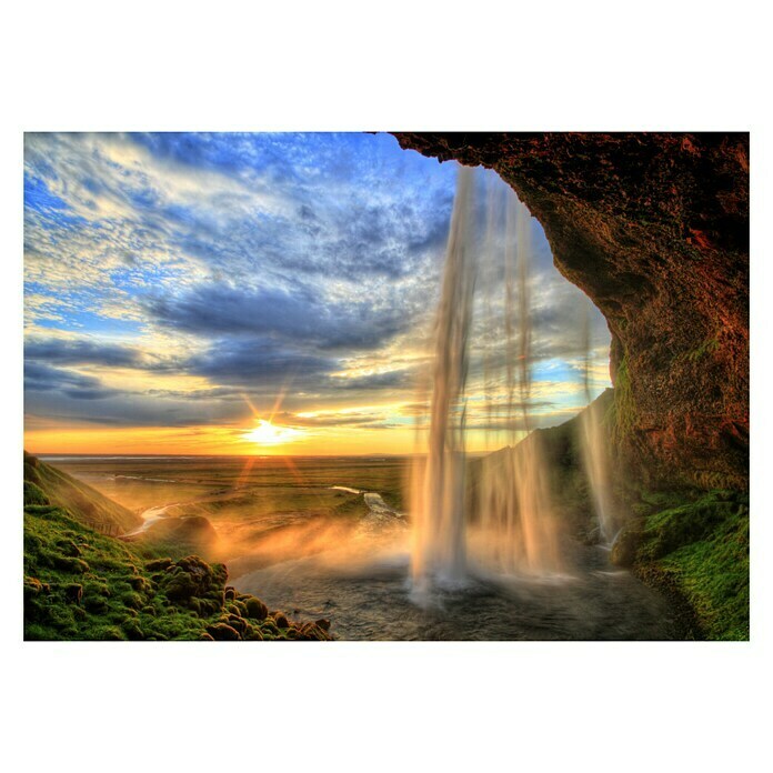 Fototapete Wasserfall VII (254 x 184 cm, Vlies)