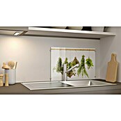 CUCINE Küchenrückwand (Dried Herbs, 60 x 40 cm, Stärke: 6 mm, Einscheibensicherheitsglas (ESG))