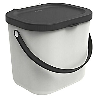 Rotho Albula Mülltrennsystem Albula (6 l, Weiß, Eckig, Kunststoff)