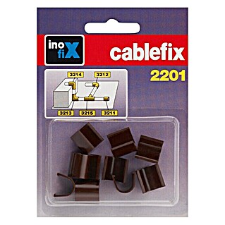 Inofix Cablefix Pieza de unión para canaleta 2201 (Marrón, 10 ud.)