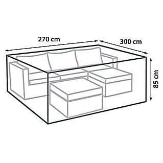 Sunfun Lounge-Set Schutzhülle (L x B x H: 270 x 300 x 85 cm)