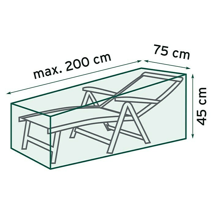 Sunfun Classic Zaštitni pokrivač za ležaljku (200 x 75 cm, Prozirno)
