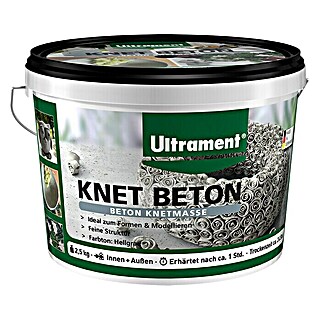 Ultrament Beton-Knetmasse Knet Beton (Hellgrau, 2,5 kg)