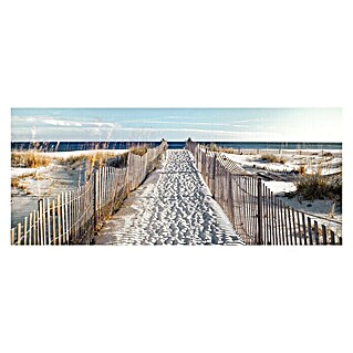 Glasbild (Beach Pathway, B x H: 125 x 50 cm)