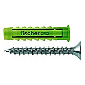 Fischer Spreidpluggen, set SX Green S (Ø x l: 8 x 40 mm, Spaanplaatschroef, Nylon, 45 stk.)
