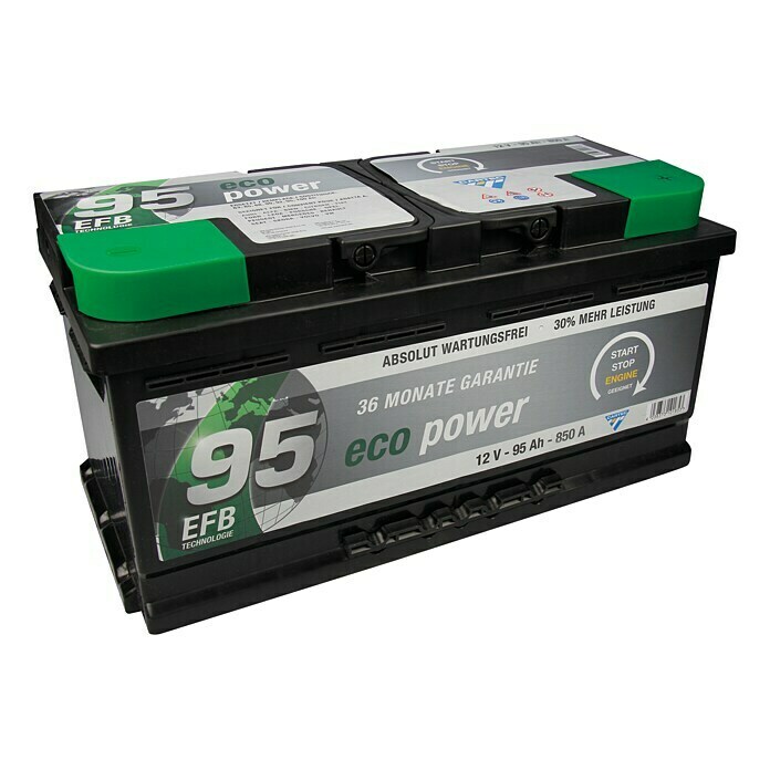 Cartec Autobatterie (95 Ah, Spannung: 12 V)