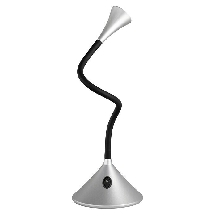 Reality Leuchten Stolna LED svjetiljka Viper (3 W, Metalik srebrno, Topla bijela, Plastika)