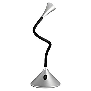 Reality Leuchten LED-Tischleuchte Viper (3 W, Silber Metallic, Silber, Warmweiß)