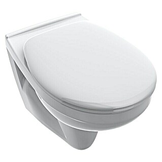 Gustavsberg Concentus Pure Wand-WC (Mit Spülrand, Mit antibakterieller Glasur, Spülform: Tief, WC Abgang: Waagerecht, Weiß)