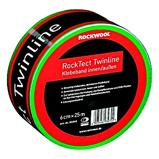 Rockwool RockTect Klebeband Twinline (25 m x 60 mm, Geeignet für: Überlappende Dampfbremsen, Einseitig klebend)
