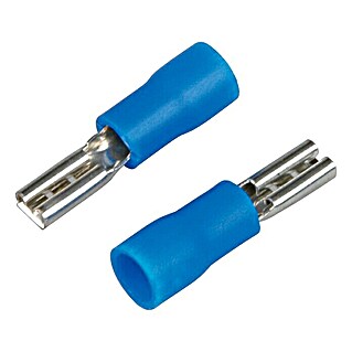 UniTEC Flachsteckhülsen (2,8 mm, 20 Stk., Querschnitt: 1 - 2,5 mm², Blau)