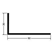 BaukulitVox Basic-Line Winkelprofil (Weiß, 2.500 x 50 x 30 mm)