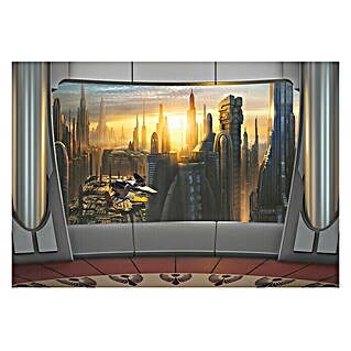 Komar Star Wars Fototapete Coruscant View (8 -tlg., B x H: 368 x 254 cm, Papier)